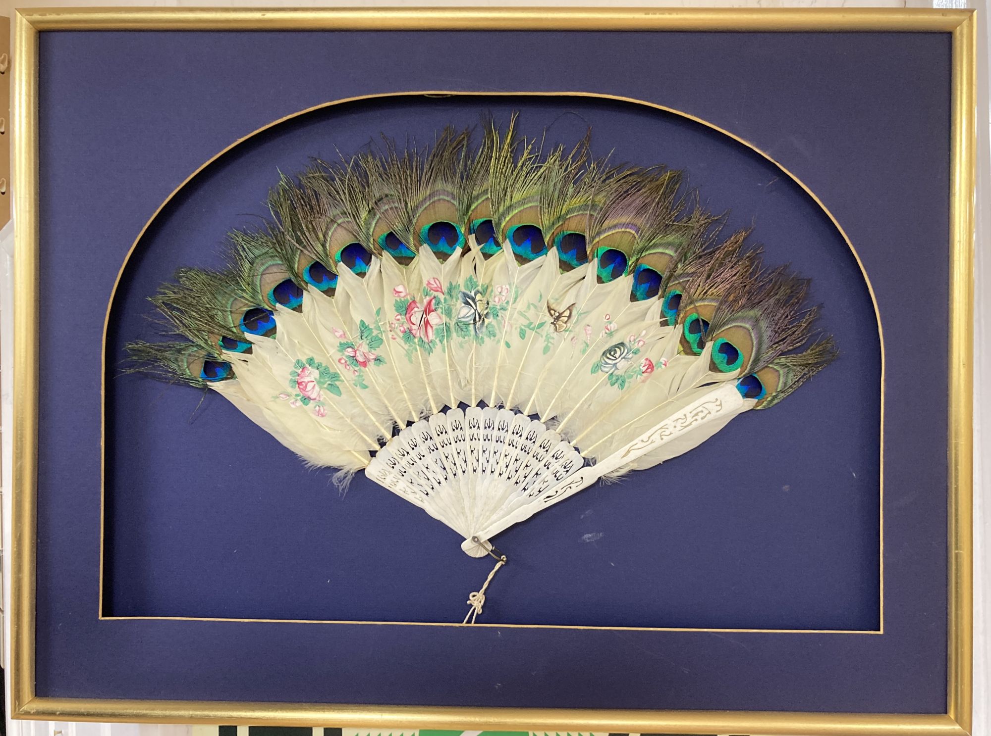 A Victorian bone fan